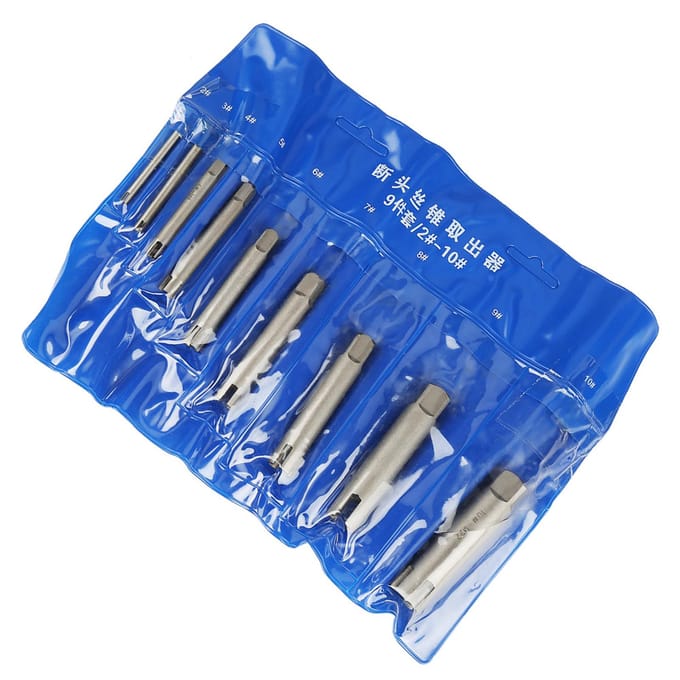 Staal Gebroken Tap Verwijderaar Beschadigde Schroef Tap Uitdraaier Set (#B) blue