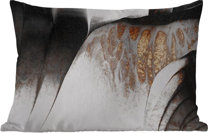 Buitenkussens - Tuin - Goud - Abstract - Design - 50x30 cm