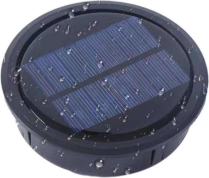 Solar Lamp Top - Solar Light Replacement - Tuinverlichting - Automatische Aan/Uit - 7x7cm - Warm Wit