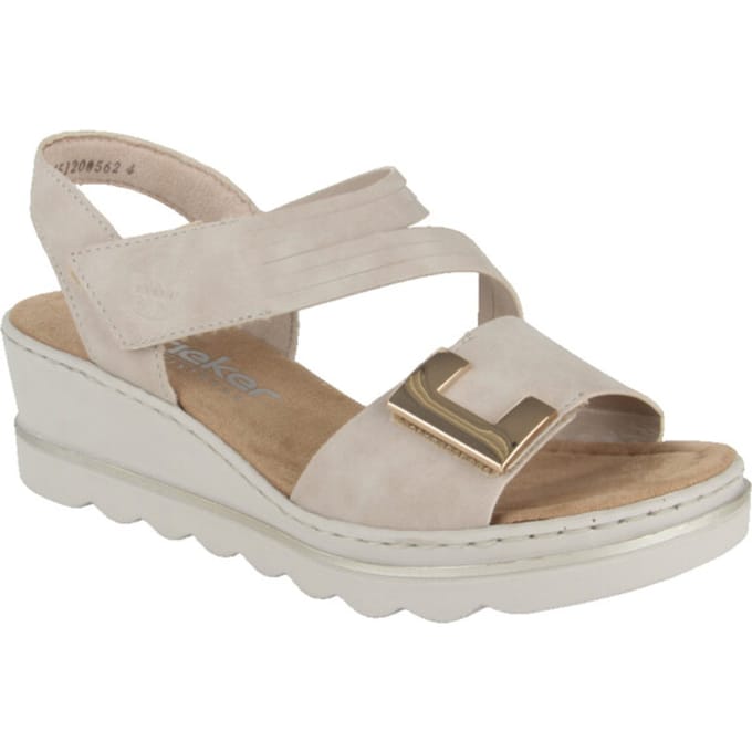Rieker Sandalen Plat Sandalen Plat - beige - Maat 41