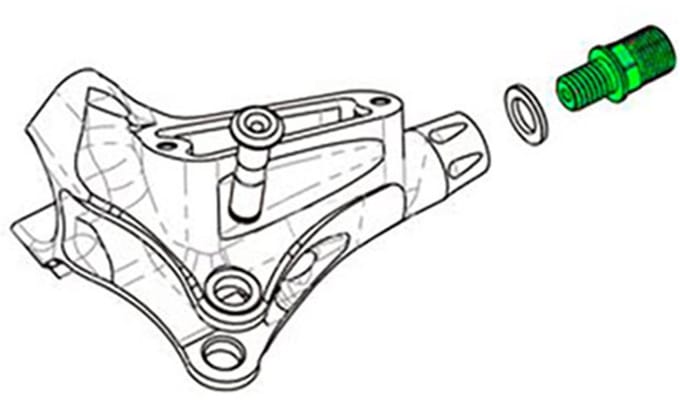 Hope Tech/mon/moto Aansluitklem Zwart
