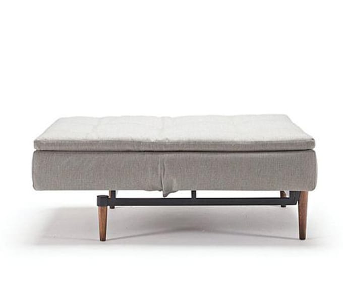 Innovation Living - Dublexo fauteuil - natural - Mixed Dance - iepenhout donker, conisch - beige