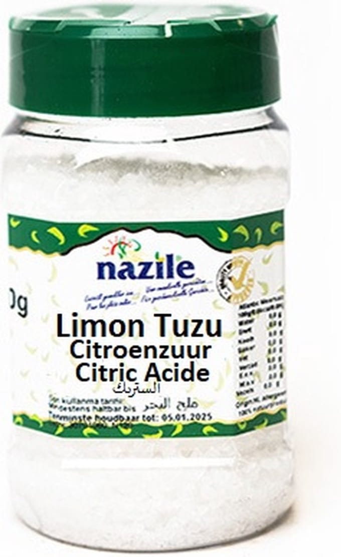 Nazile Citroenzuur Poeder 300 Gram