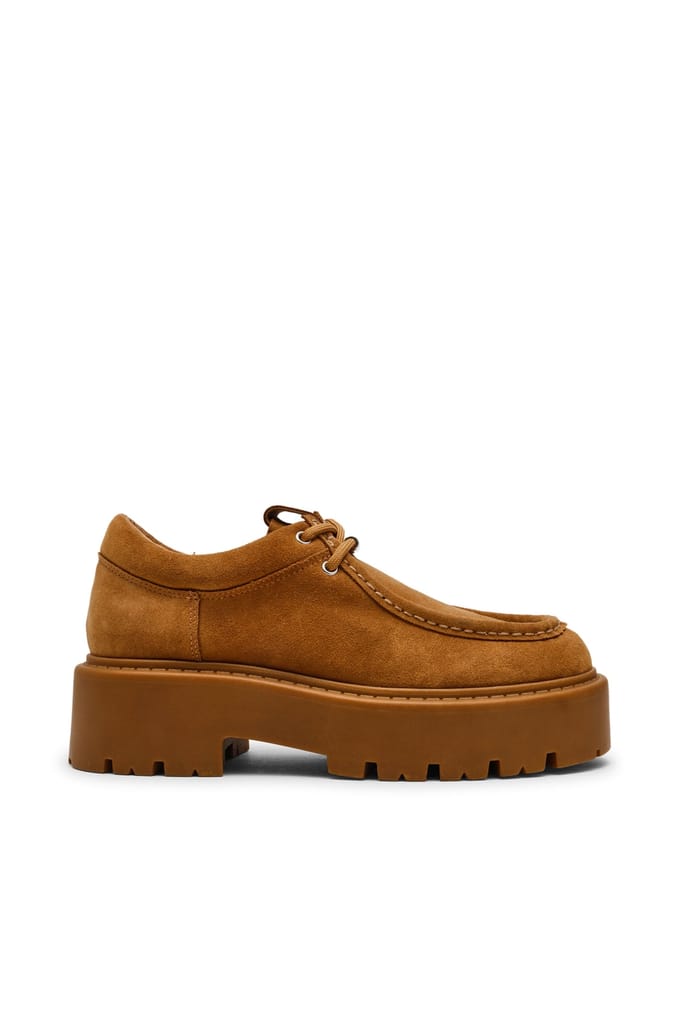 Steve Madden Offsetter Flat Shoes Tan Suede Taglia: 39 | Mocassini Outlet | Donna