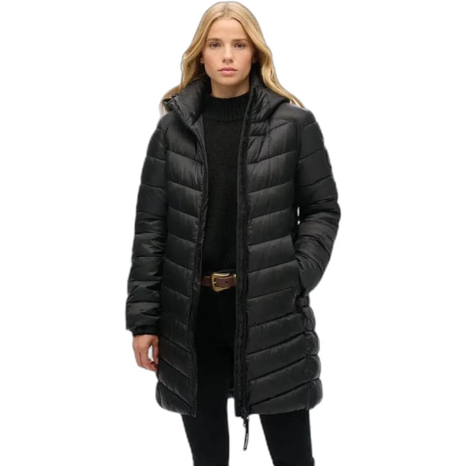 Superdry HOODED FUJI MID PADDED JACKET Dames Jas - Maat M
