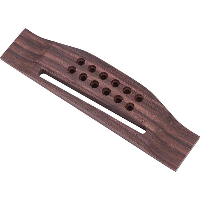 12-snarige palissander akoestische gitaarbrug zadel black