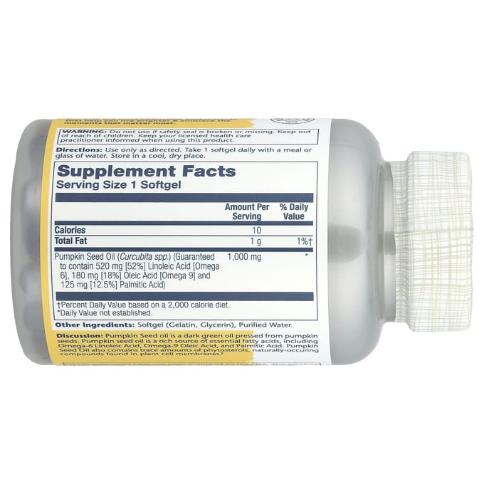 Pompoenpitolie, 1.000 mg, 90 zachte capsules