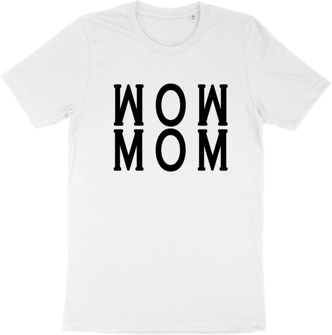 Dames T Shirt - Moeder is Geweldig - Wit - Maat M