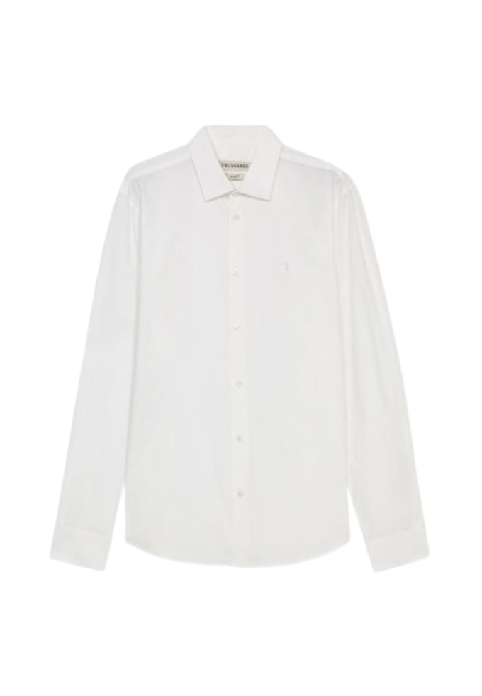 Trussardi slank fit-stretch popeline shirt