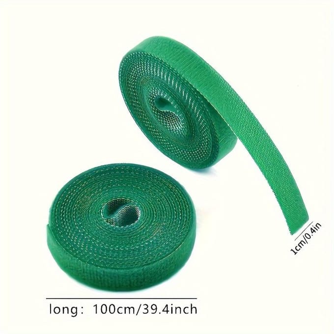 2 Rollen Heavy-Duty Verstelbare Tuinkabelbinders Herbruikbaar, Sterke Grip Plantondersteuning 2 rolls blue