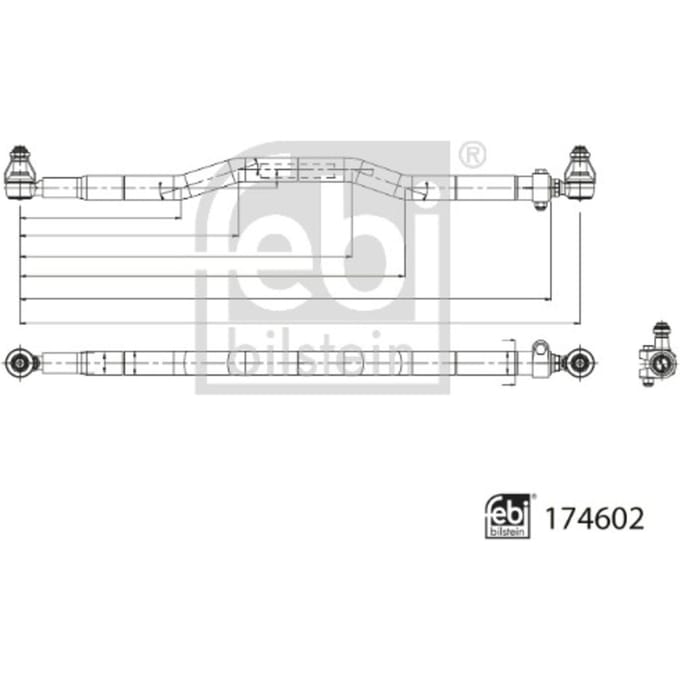 Spoorstang FEBI BILSTEIN 174602