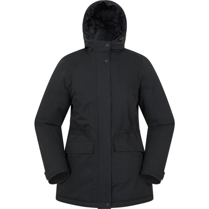 Mountain Warehouse Dames Maple Waterdichte Gevoerde Jas (Zwart)