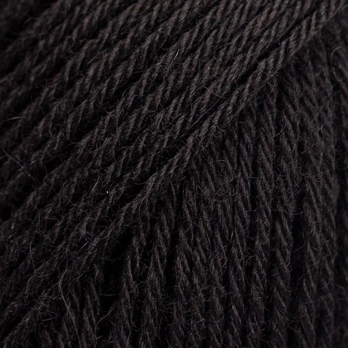 DROPS Nord Uni Colour - 02 zwart - Wol Garen