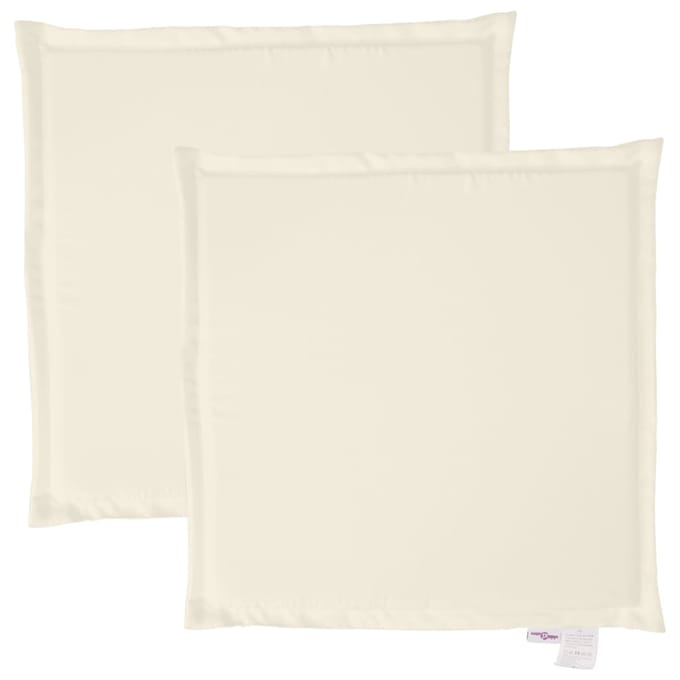 vidaXL - Tuinzitkussens - 2 - st - vierkant - 45x45x2 - cm - crèmekleurig