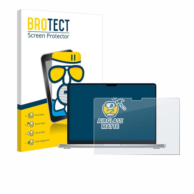 BROTECT - Screenprotector voor Apple MacBook Pro 14" M2 2023 - Folie Beschermfolie Beschermglas matte