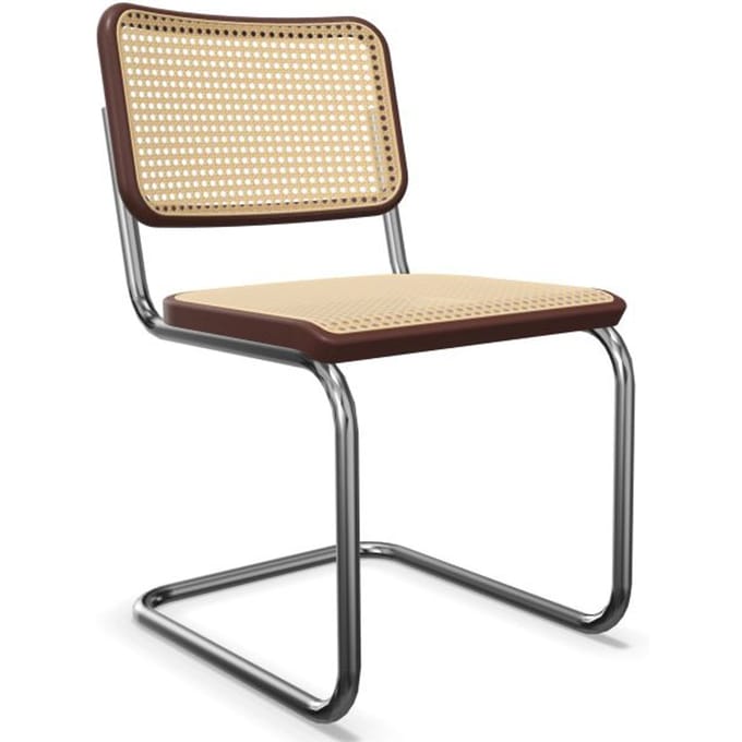 Thonet S 32 V Stoel - Beuken mahonie (TP 34) gebeitst