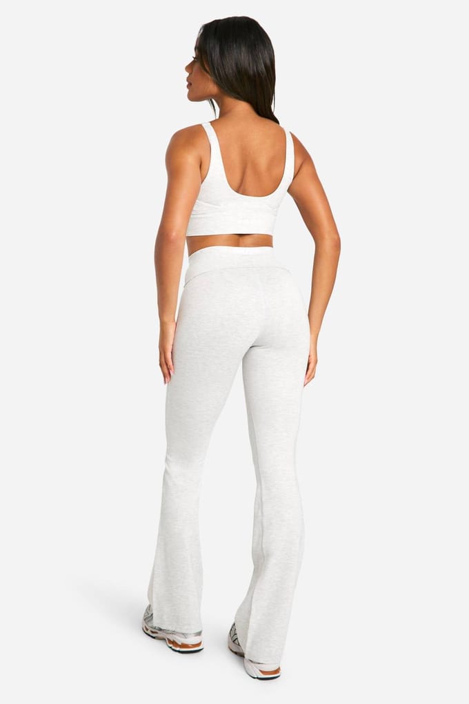 boohoo Dames DSGN Studio Supersoft Sculpt Uitlopende Legging | Ash Grey | Maat: Large