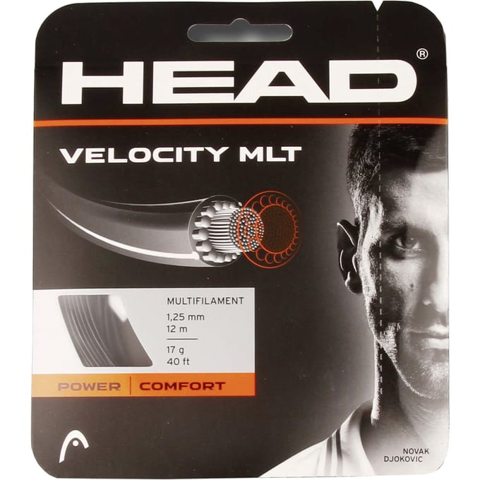 Head Racket Velocity Mlt 12 M Enkele Tennissnaar Zwart 1.25 mm