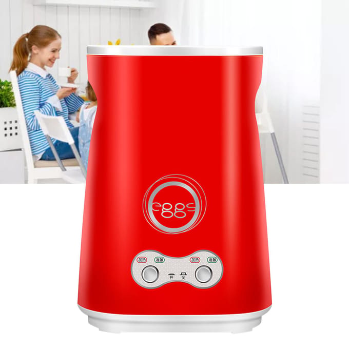 Eierrolmachine Dubbele Buizen Multifunctioneel Anti-aanbaklaag Automatische Eierworst Koker voor Ontbijt rood