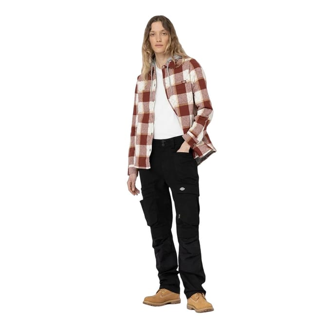 Dickies Dames/Dames Flanellen Overhemd Jas (Baksteen)