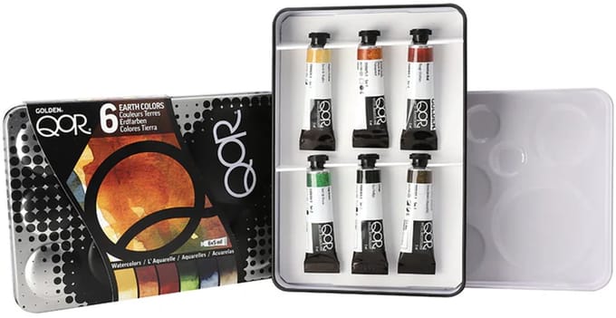 Golden QoR Aquarelverf Intro 6 - Aarde Kleuren Set