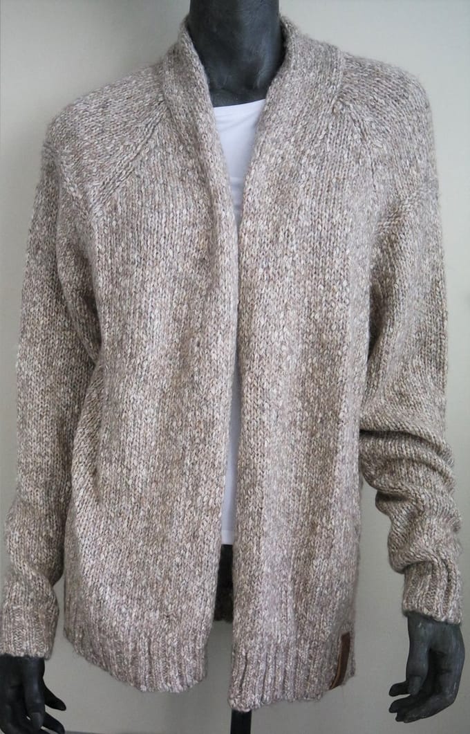 Moscow Cardigan Vest - Clay Melange - Maat XL