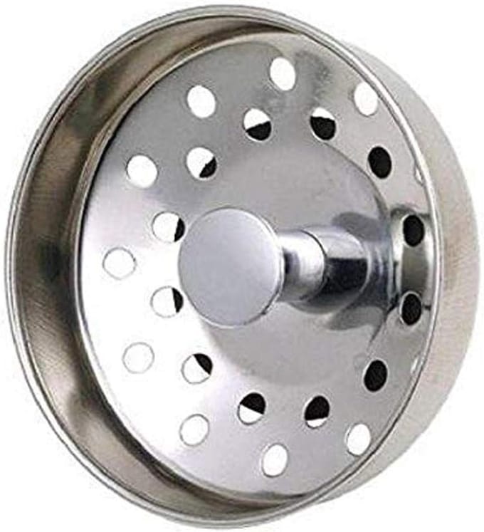 Spoelbak Zeef - Afvoerstop - Keuken Reinigen - Roestvrij Staal - 3 inch - Chroom