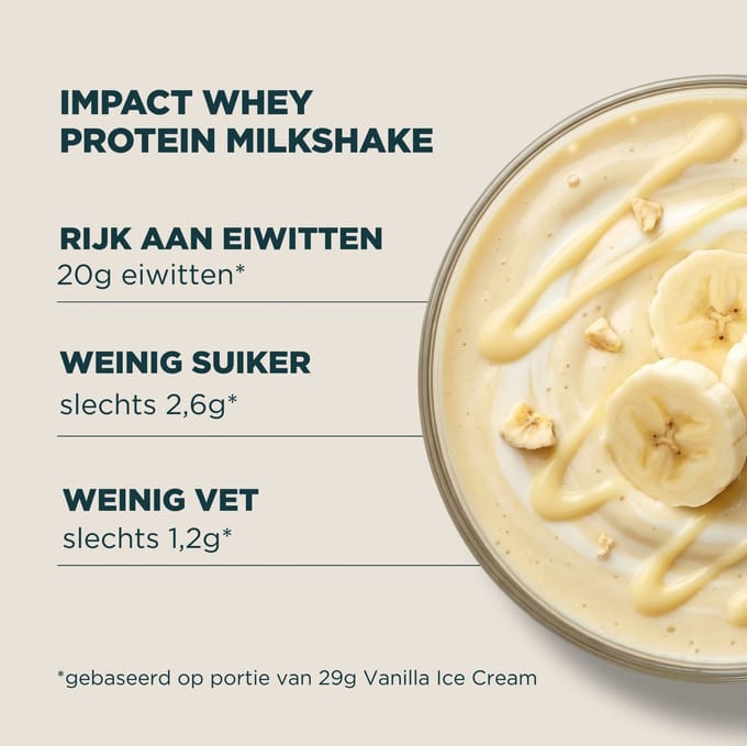 Impact Whey Protein Milkshake - 435G - 15servings - Banana Milkshake