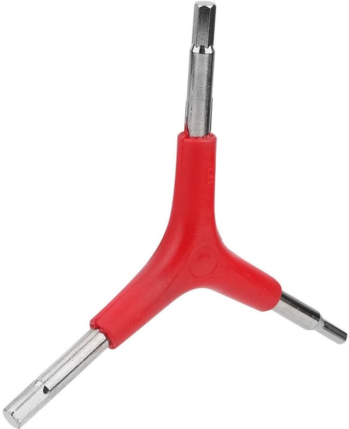 Dailygoods- Inbussleutel Drieweg - Verchroomd Staal - 4/5/6 mm