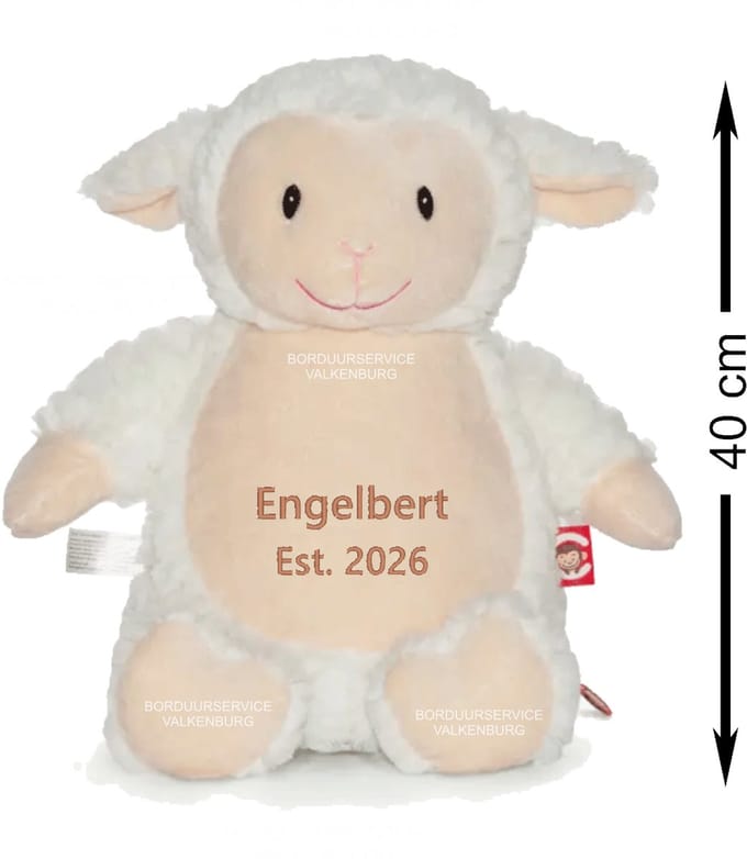 Cubbies Knuffelschaapje-Blokletters-Naam-Est