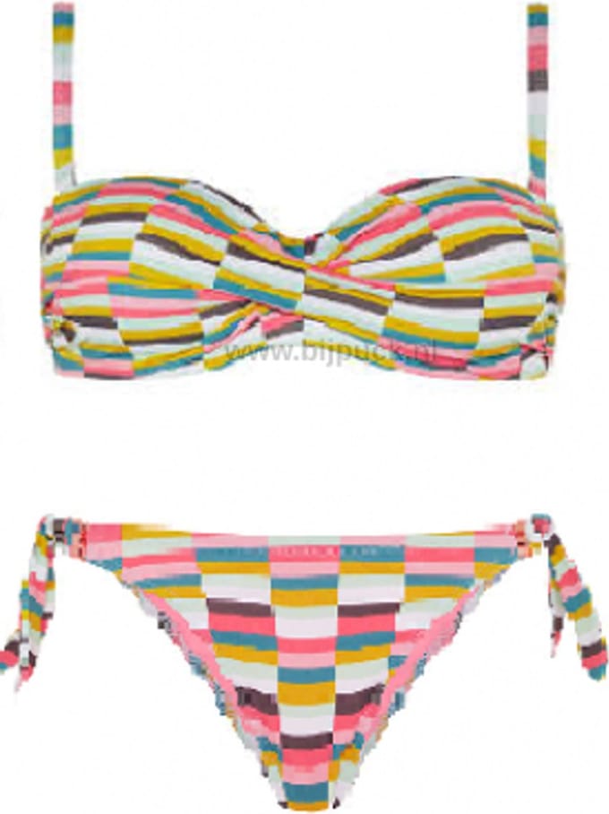 CYELL - Graphic top bikini foam wired Maat 36C