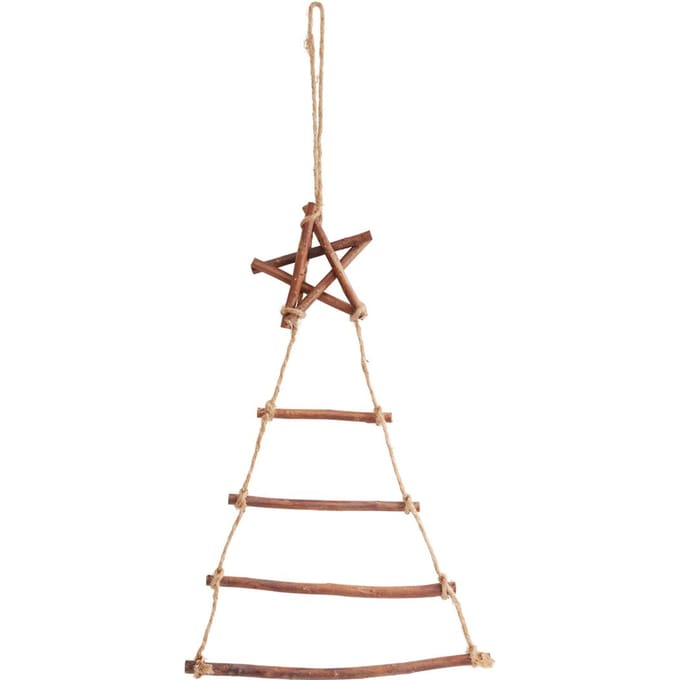 Wilg ladderboom met ster, naturel