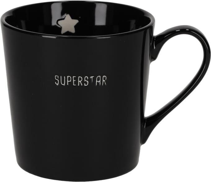 JENS Living - Shiny Mok - Zwart - SUPERSTAR - 370 ml