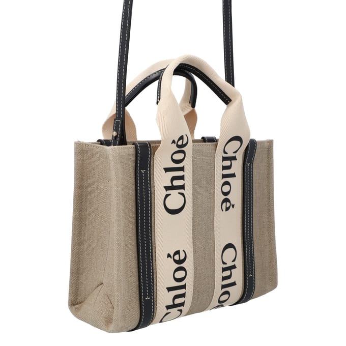 Chloé Kleine Woody Tote Bag Zwart