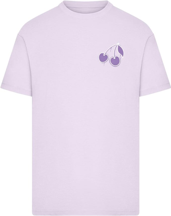 Mister Tee - Paradise Cherries Heren Tshirt - M - Lila