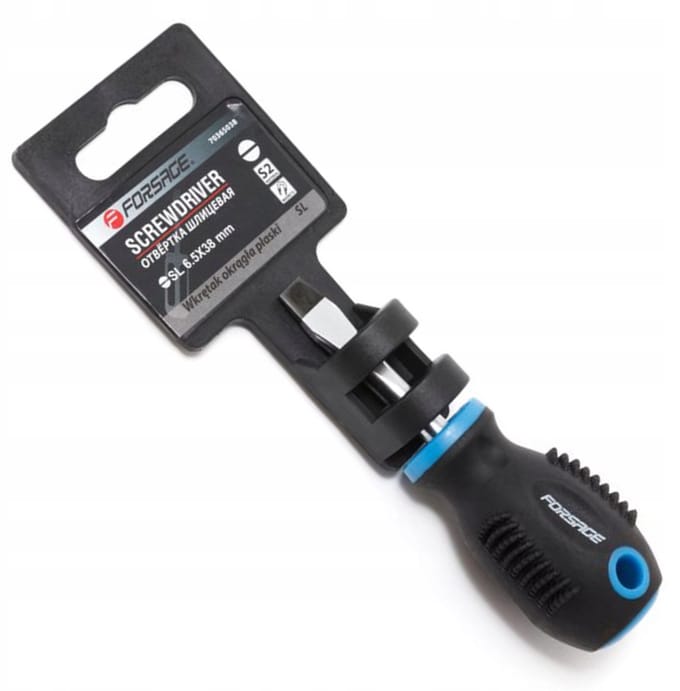 Forsage Platkopschroevendraaier SL6,5x38mm CR-V Staal