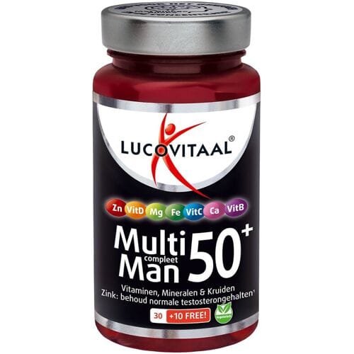 Lucovitaal Multi Man Compleet 50+ met Ginkgo Biloba 40 tabletten