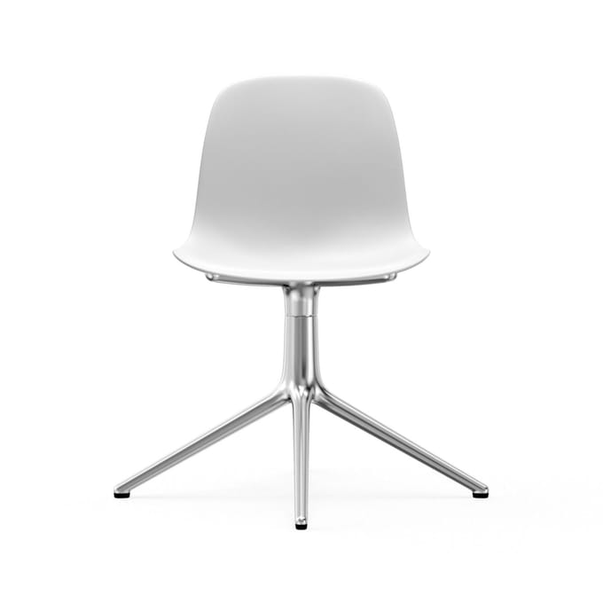 Normann Copenhagen - Form Draaistoel - wit - aluminium