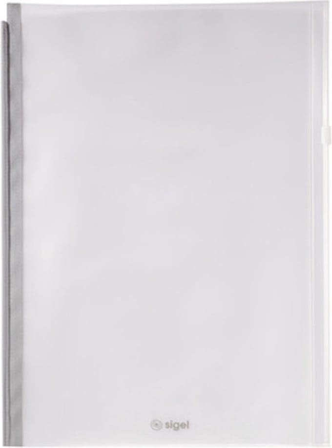 Sigel accessoireszak agenda Conceptum Flex A4 grijs met zipsluiting opbergtas