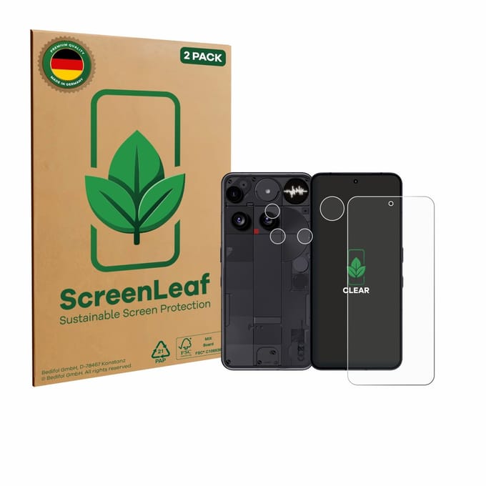 2 Stuks Screenprotector voor Nothing Phone (3) (Voor+Camera) - Hoogwaardige Beschermfolie transparant
