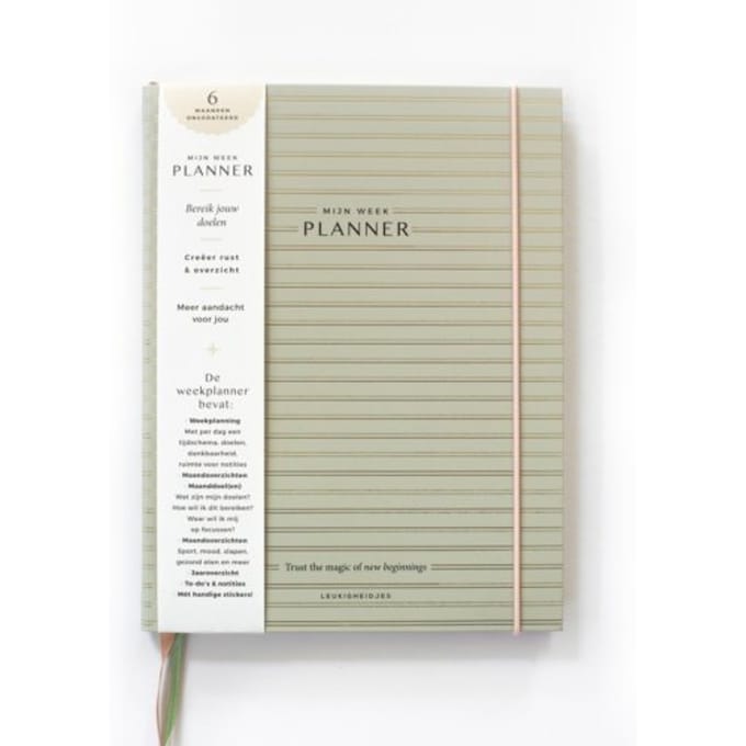 Mijn Week Planner - Leukigheidjes - Groen
