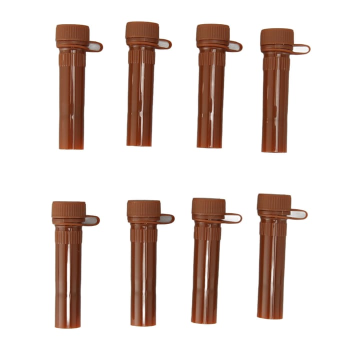 500 stuks microcentrifugebuis professionele heldere polypropyleen 1,5 ml centrifugebuis met kliksluiting flat bottom brown brown