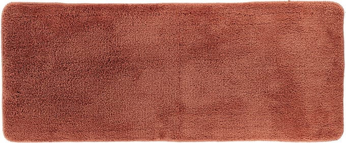 Tendance Badmat Aquarius - microfiber - hoogpolig - extra lang - roestbruin - 50 x 120 cm - antislip