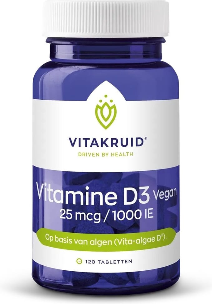 Vitakruid Vitamine D3 25 mcg Vegan - 120 tabletten
