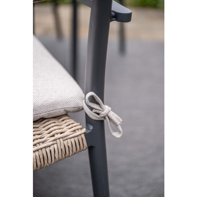 Garden Impressions Parijs dining fauteuil carbon black natural sand