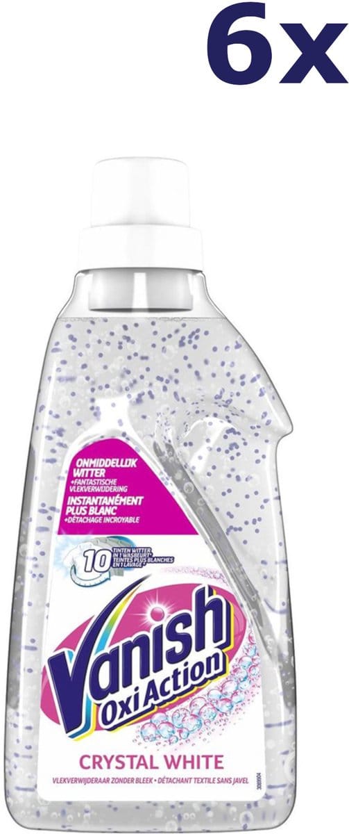 6x Vanish Gel - Oxi Action - 750ml - crystal white