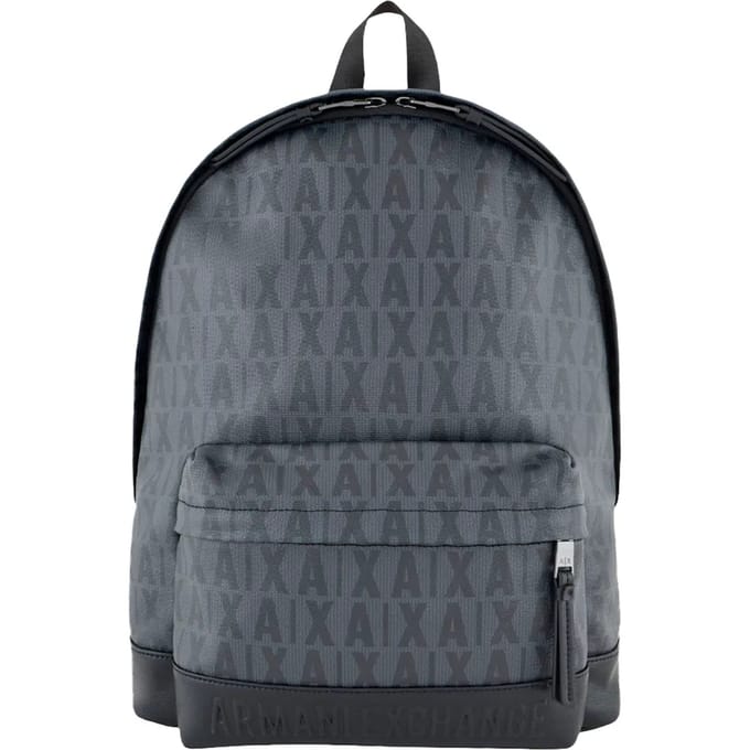 Armani Exchange Zwart/Grijs Rugzak Met Logoprint