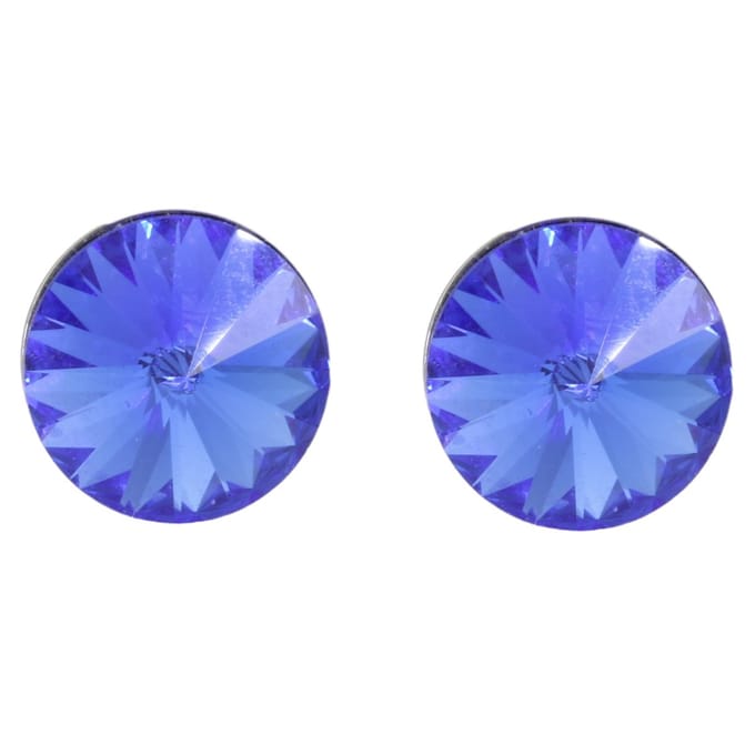 Behave – Dames oorstekers – Sapphire blauw 8 mm – Klassieke look