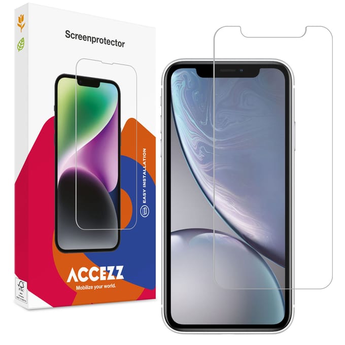 Accezz Screen Protector - Geschikt voor Apple iPhone XR / 12 Pro / 12 / 11 - Gehard Glas Screenprotector