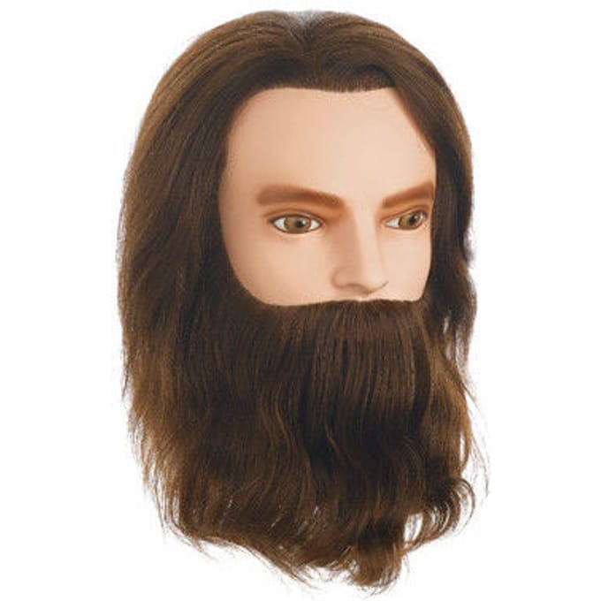 Sibel Oefenhoofd Karl Baard en Snor Bruin 30-35cm